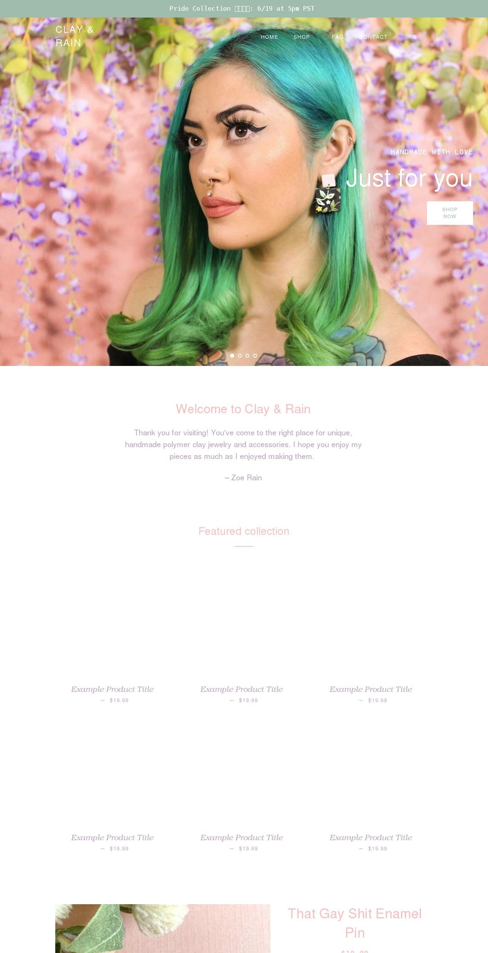 clayandrain.com shopify website screenshot