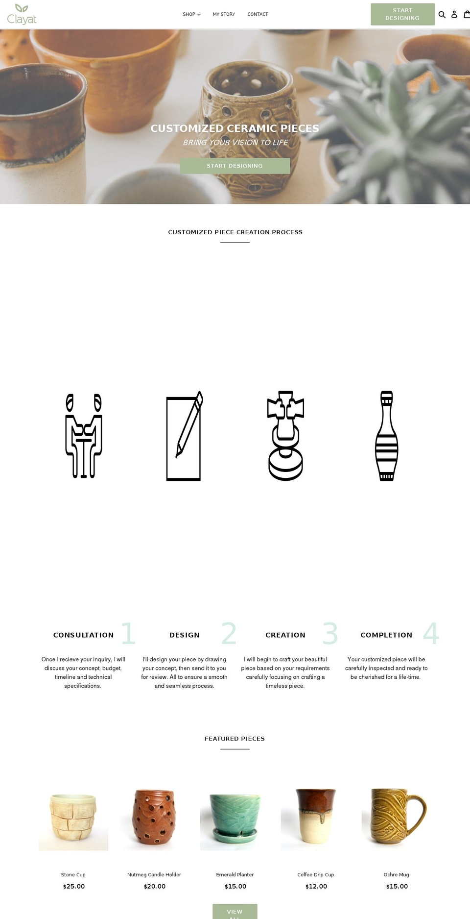 clayat.com — Shopify storefront screenshot