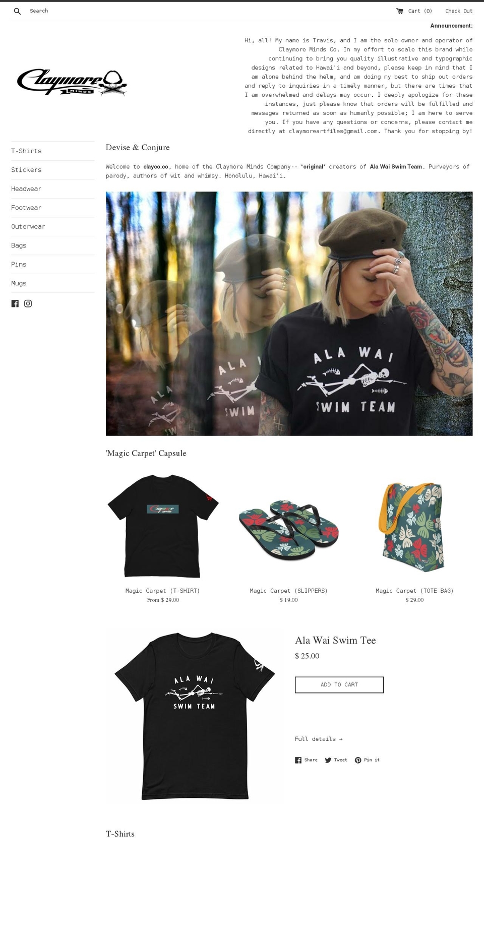 clayco.co shopify website screenshot