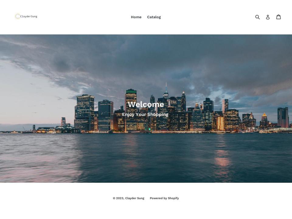 claydersung.com shopify website screenshot