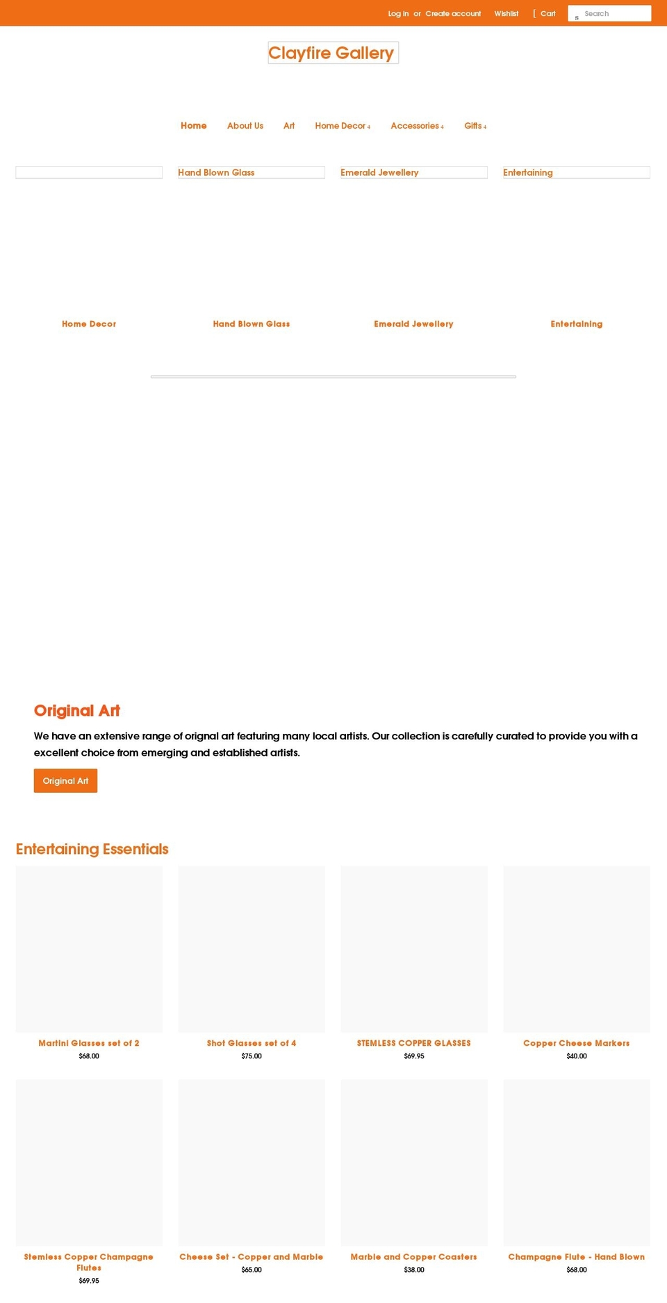clayfire.com.au shopify website screenshot