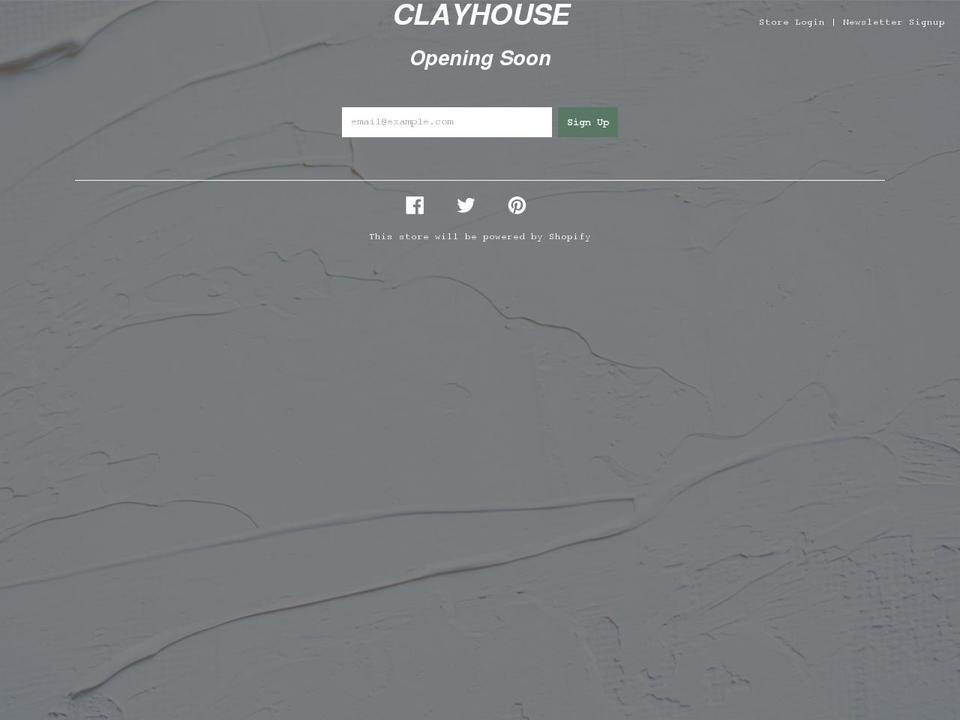 clayhouse.ca shopify website screenshot