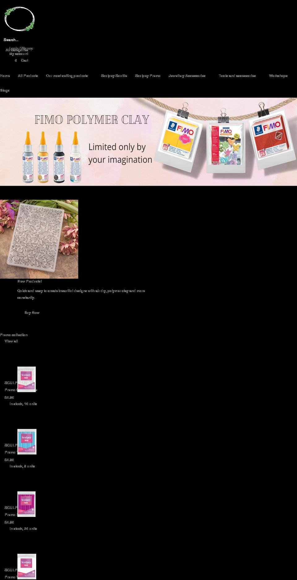 clayprincess.com.au shopify website screenshot