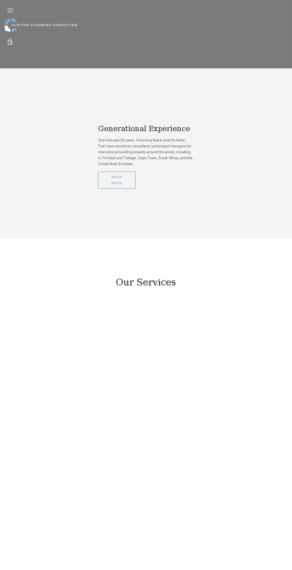 claytonchanning.com shopify website screenshot