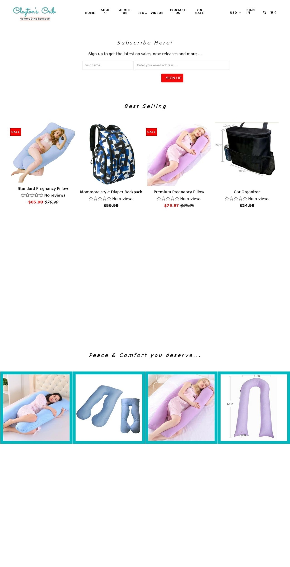 claytonscrib.com — Shopify storefront screenshot