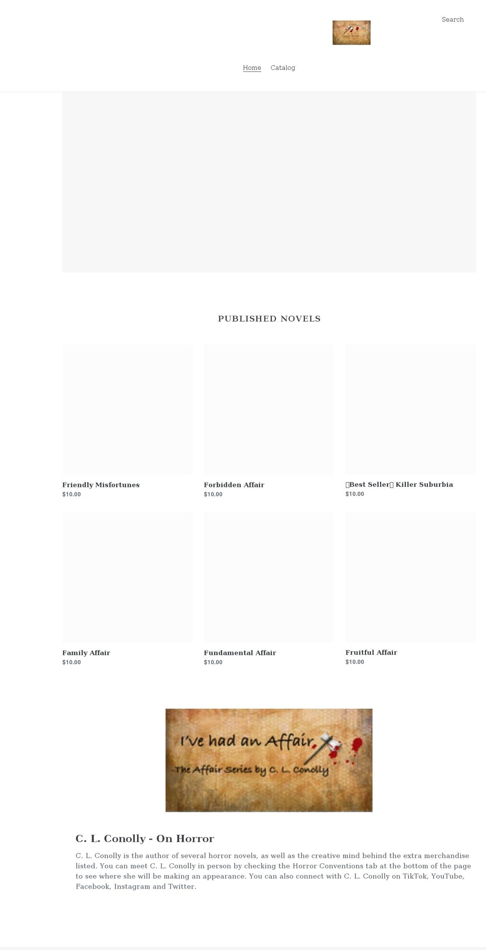 clconolly.com shopify website screenshot