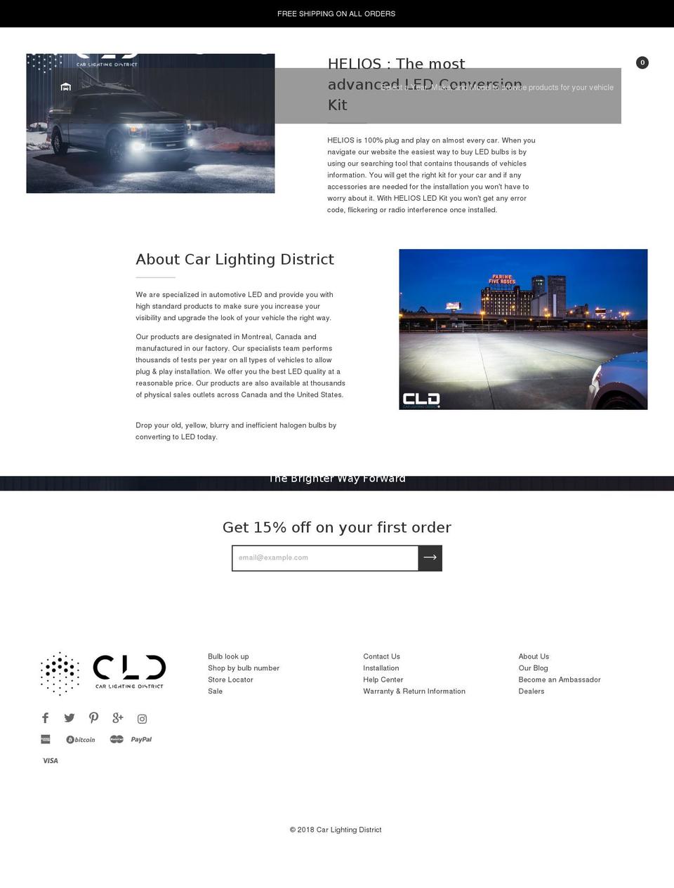 cldled.com — Shopify storefront screenshot