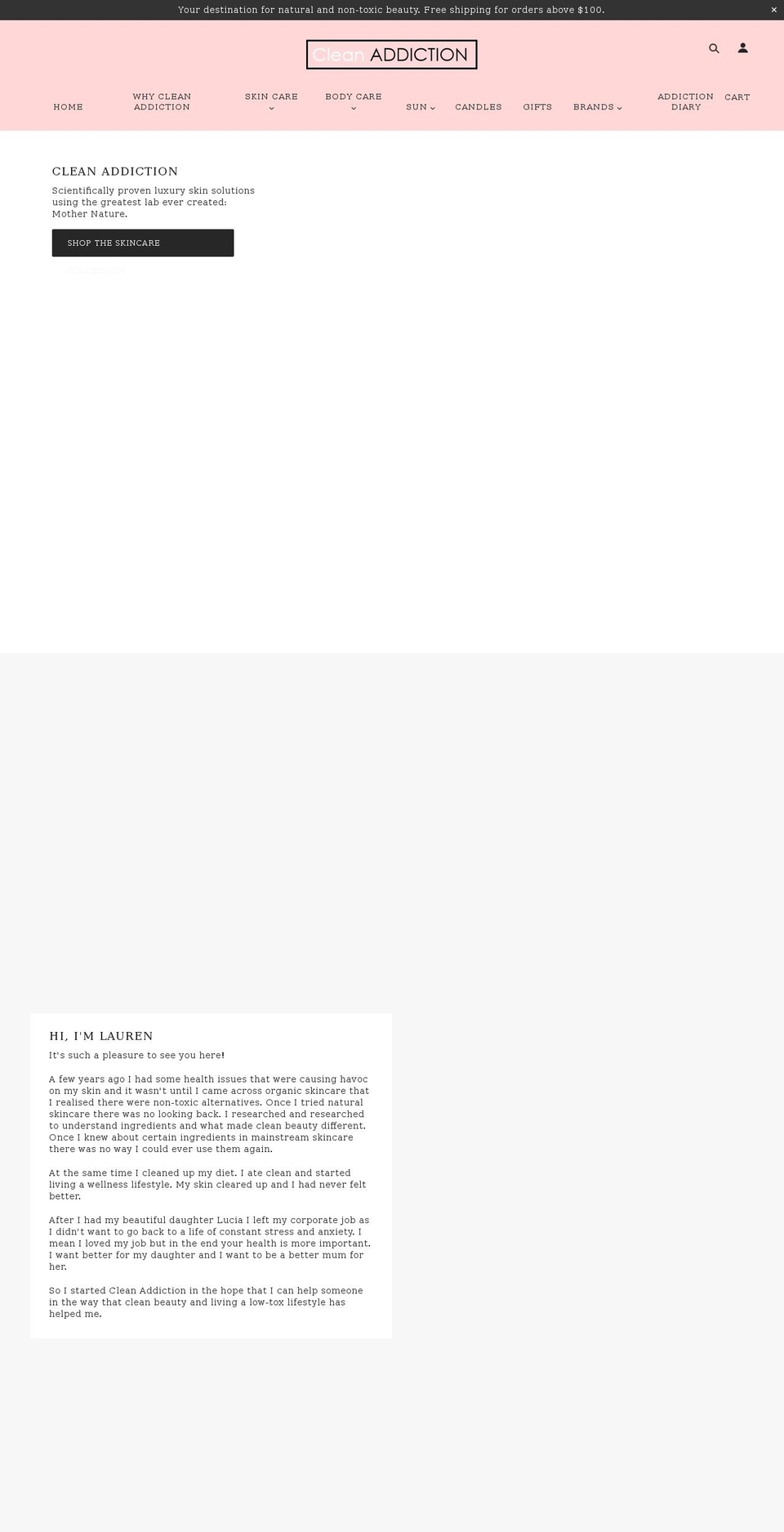 cleanaddiction.com.au shopify website screenshot