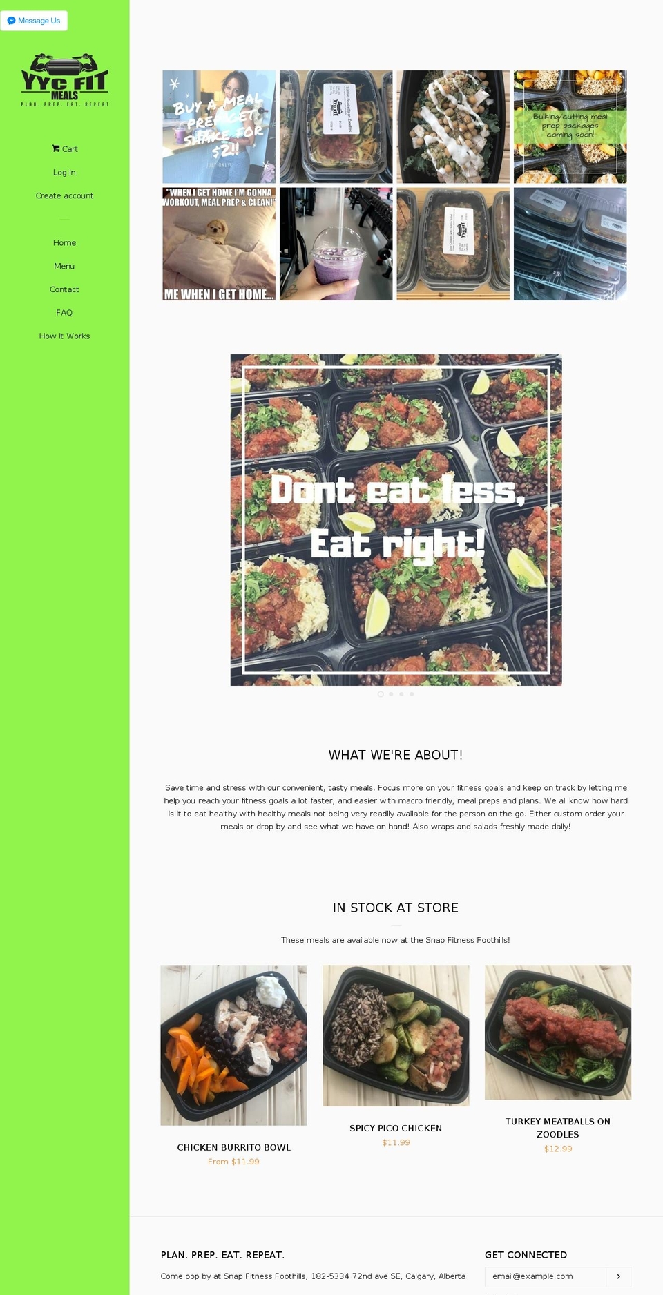 cleanandleanmealprep.com — Shopify storefront screenshot