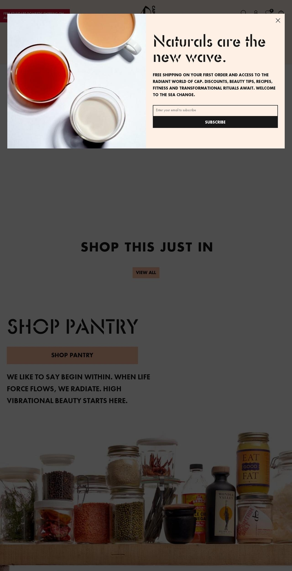 cleanandpurebeauty.com — Shopify storefront screenshot