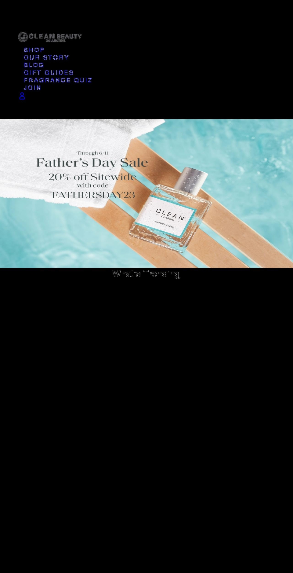 cleanbeauty.com shopify website screenshot