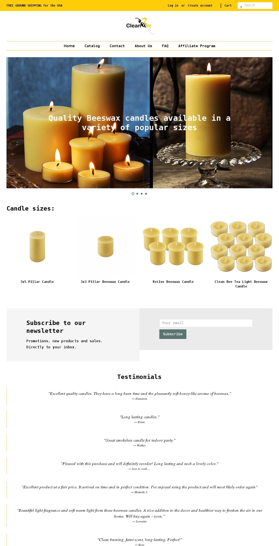 cleanbeeproducts.com shopify website screenshot