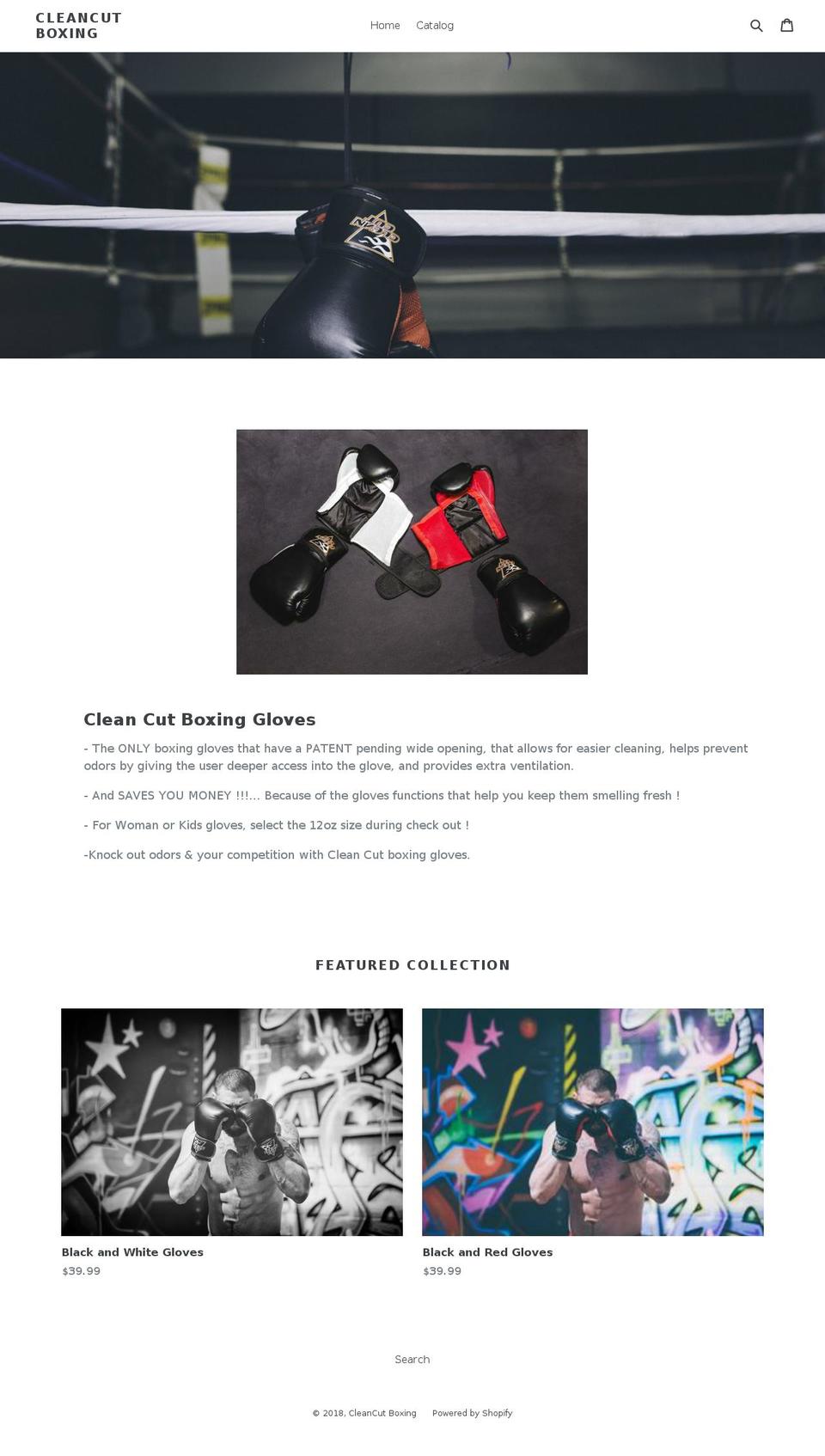 cleancutboxing.com — Shopify storefront screenshot