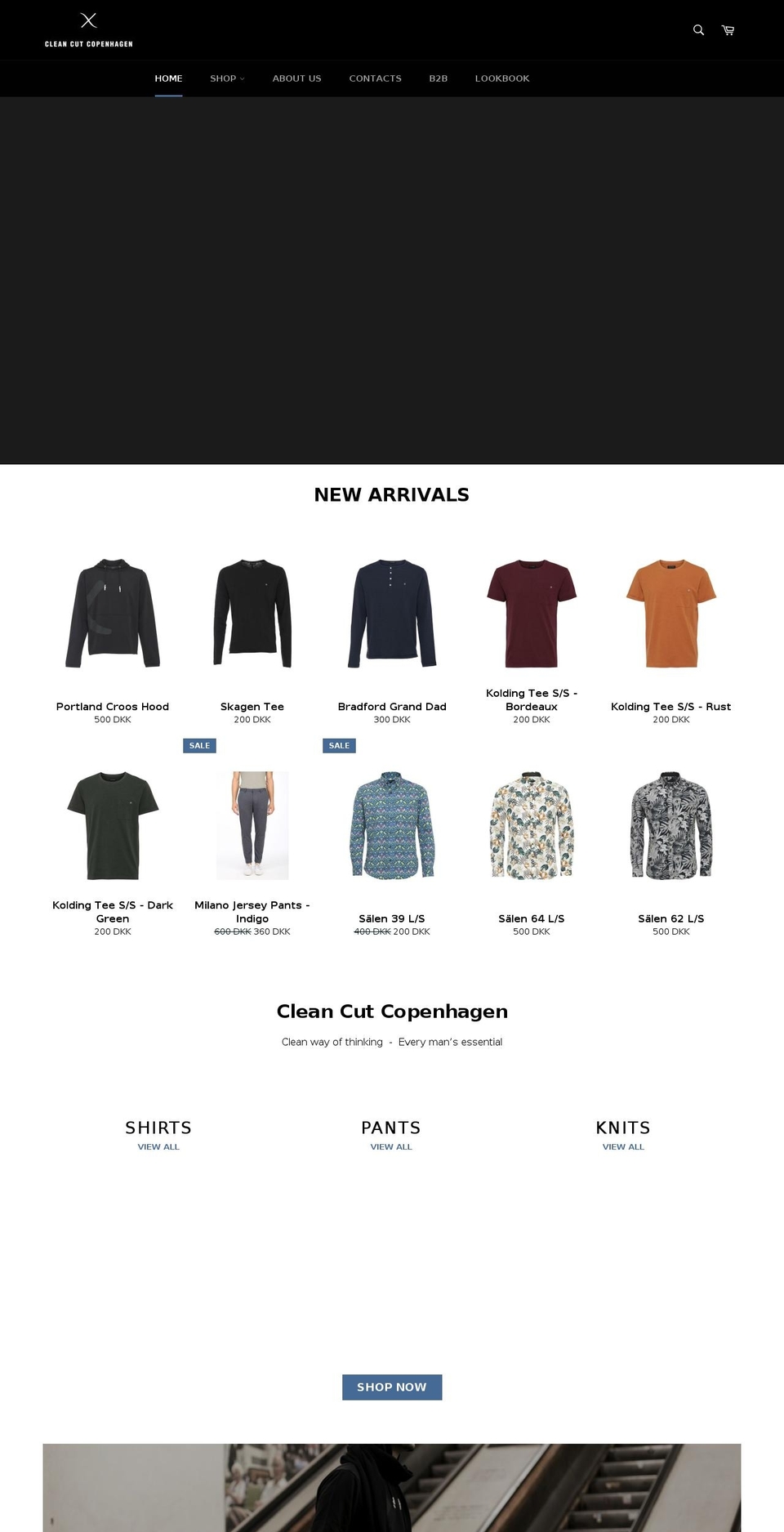 cleancutcopenhagen.com shopify website screenshot