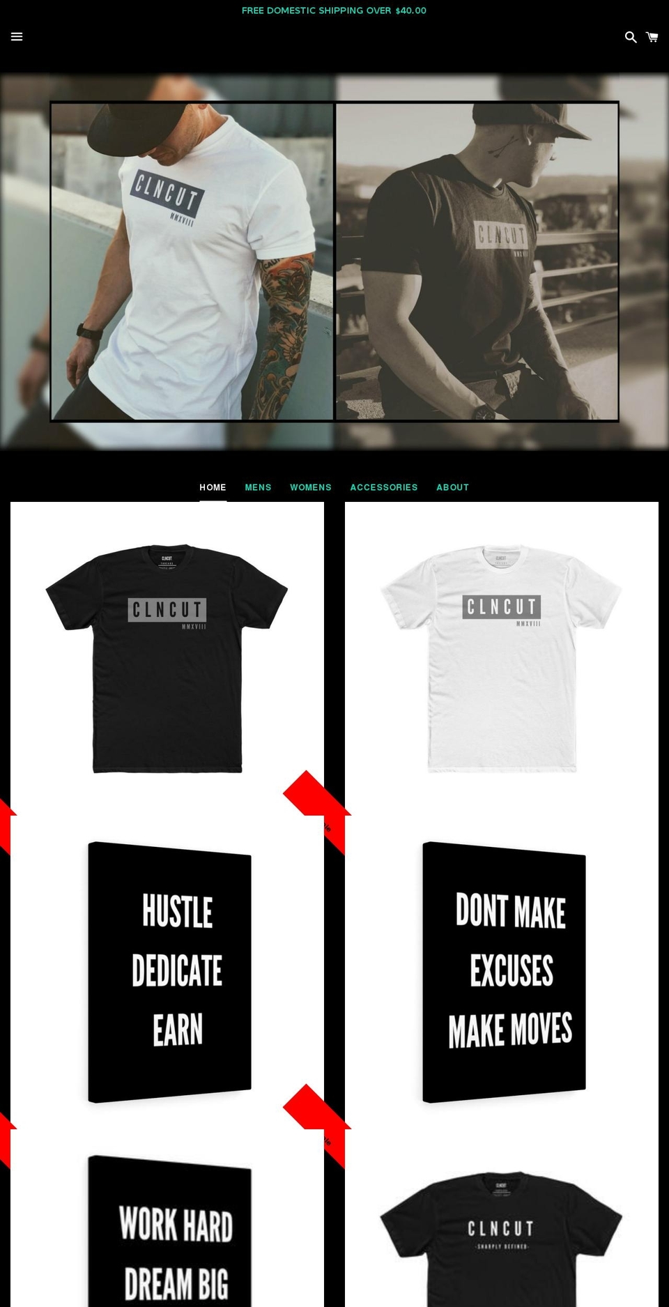 cleancutthreads.com — Shopify storefront screenshot