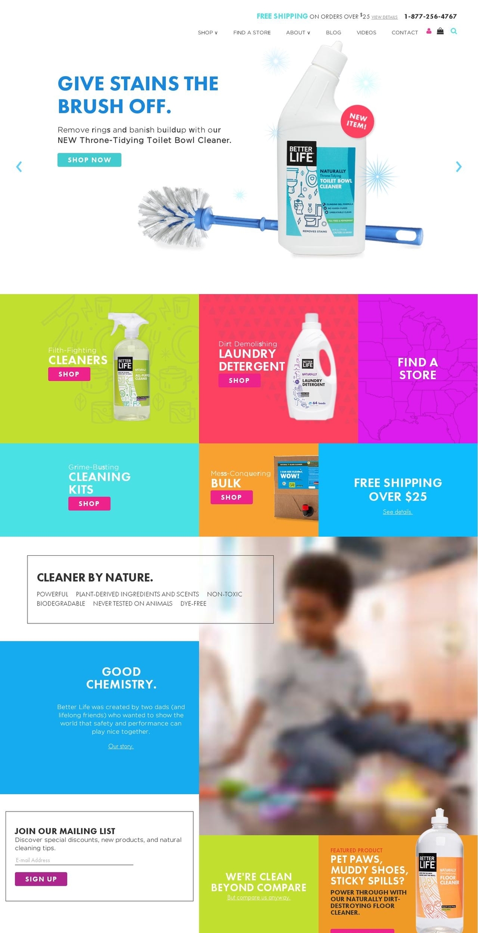 Taste Shopify theme site example cleanhappens.com
