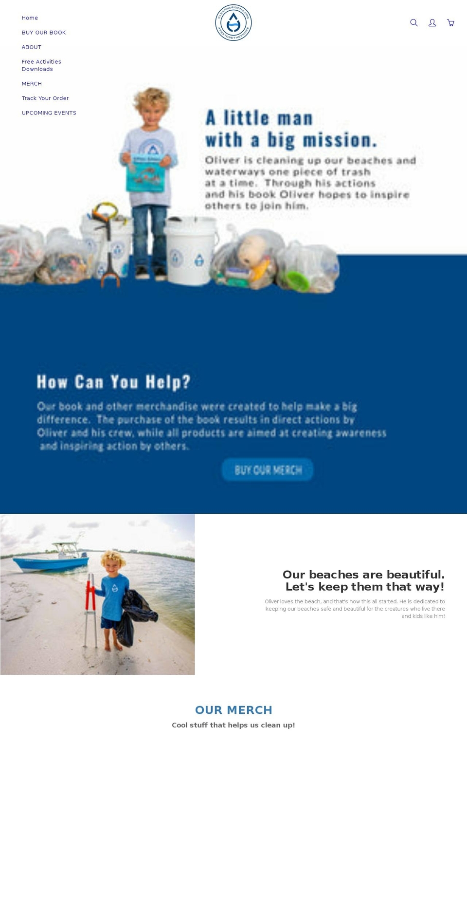 cleanhorizons.org shopify website screenshot