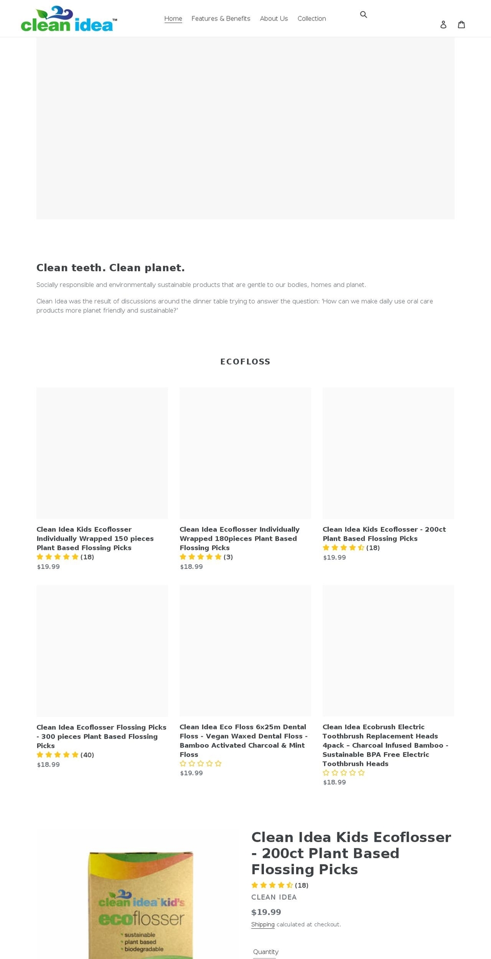 cleanideaproducts.com shopify website screenshot