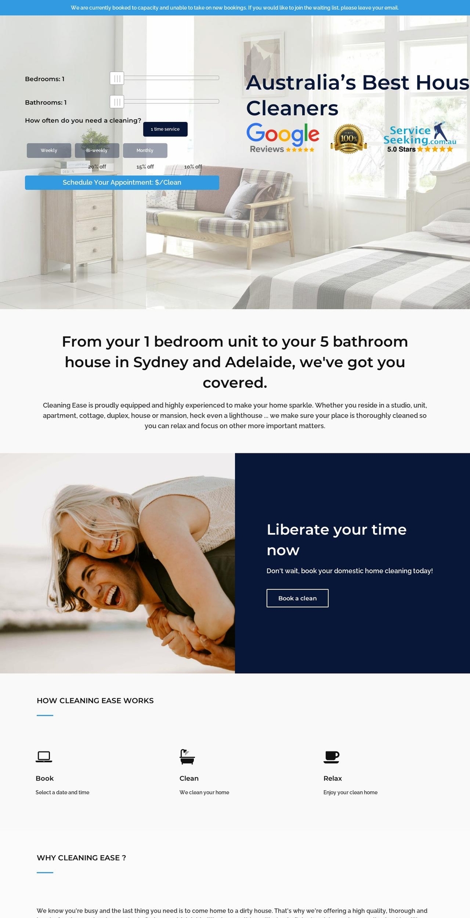 cleaningease.com — Shopify storefront screenshot