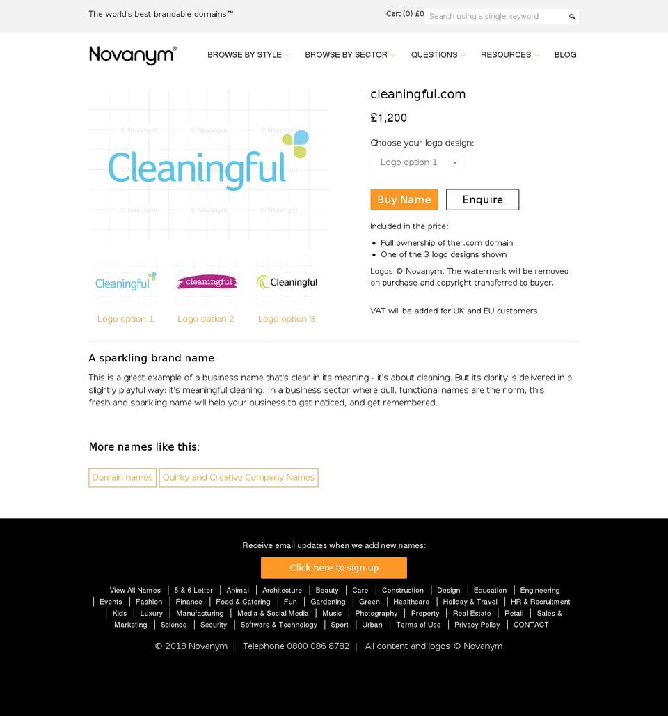 cleaningful.com shopify website screenshot