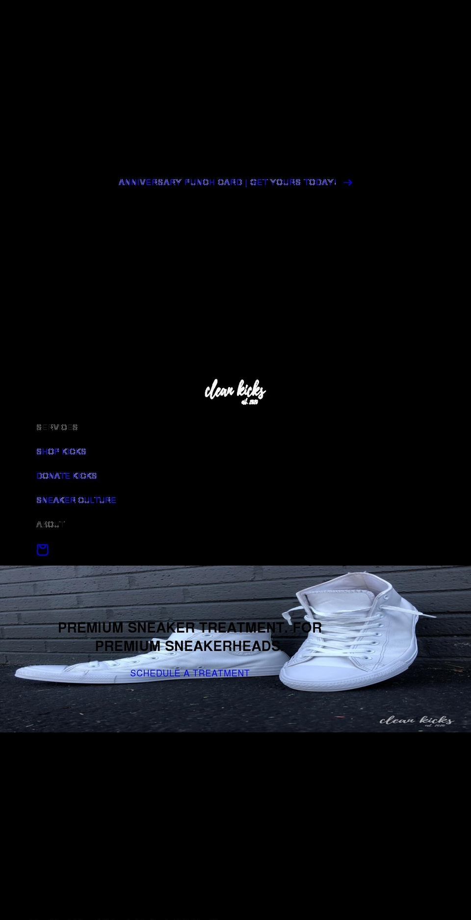 cleankicks614.com shopify website screenshot