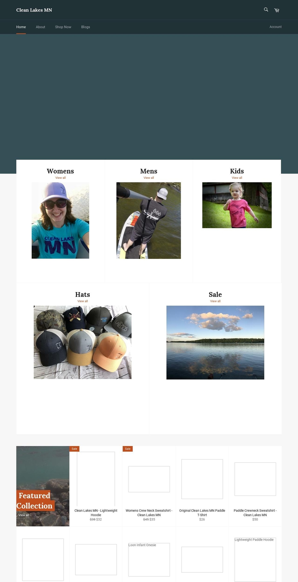 cleanlakesmn.com shopify website screenshot