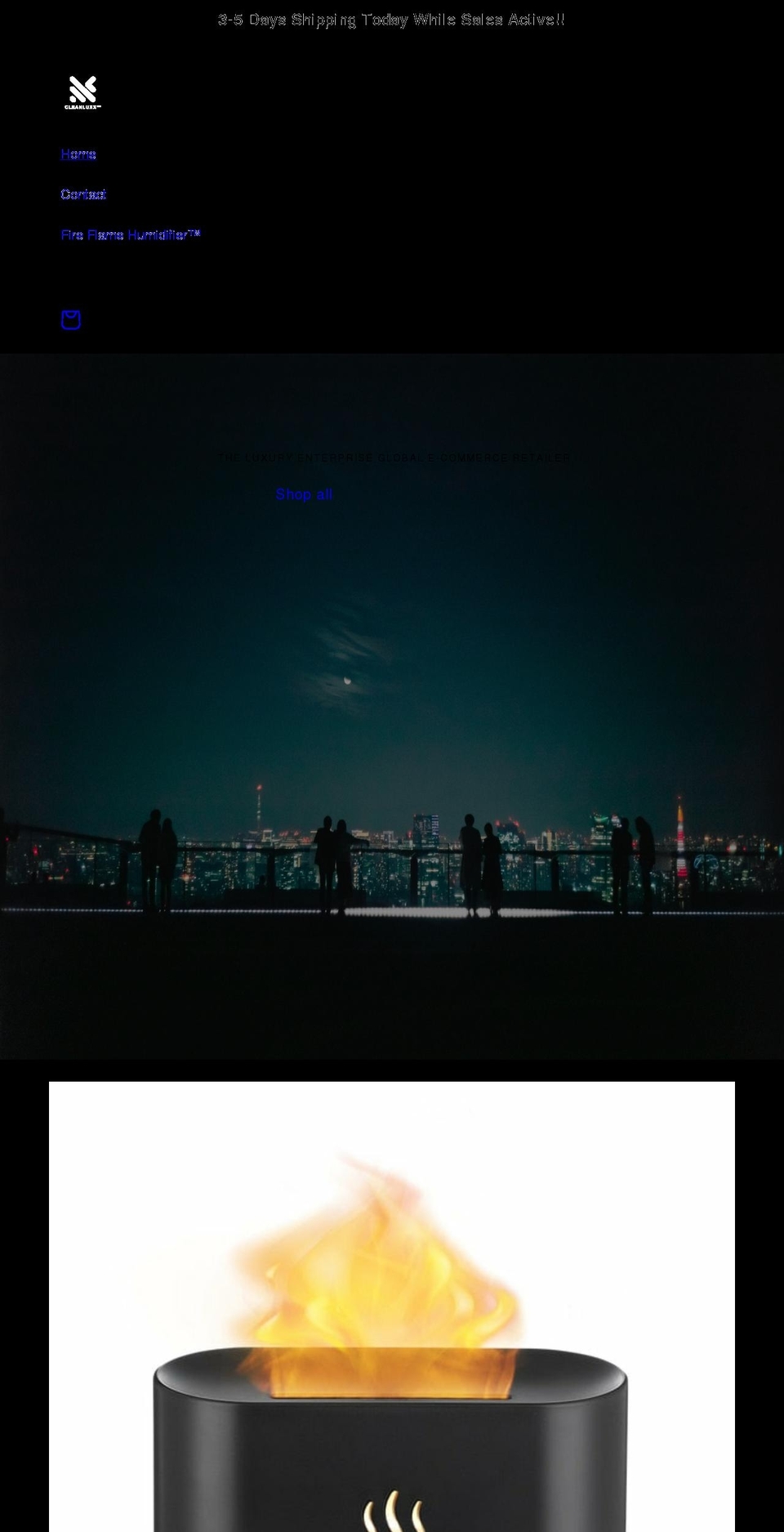 cleanluxx.com shopify website screenshot
