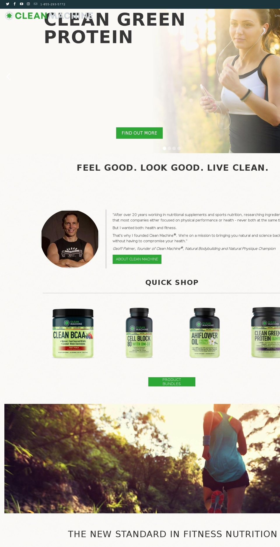 cleanmachineonline.com shopify website screenshot