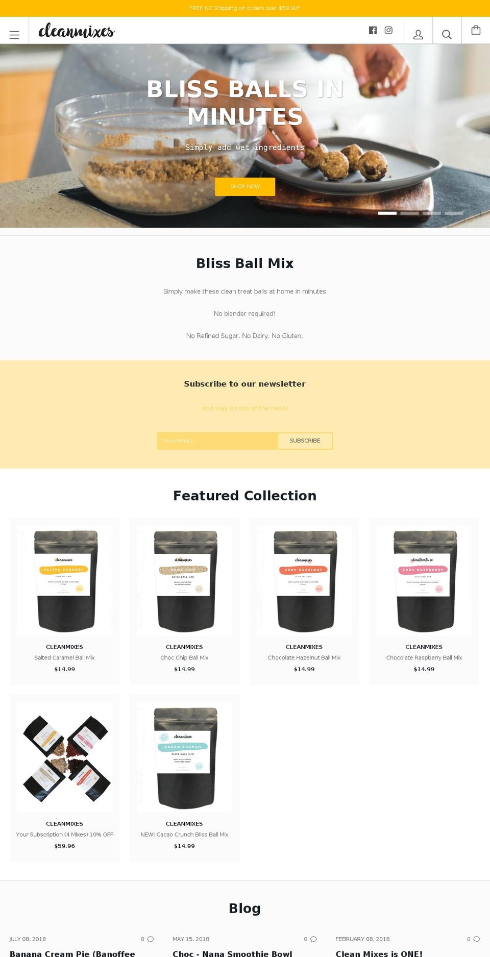 cleanmixes.co shopify website screenshot