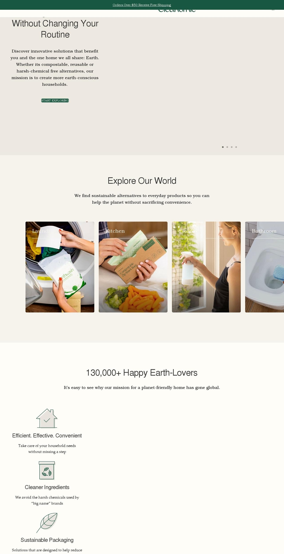 cleanomic.com shopify website screenshot
