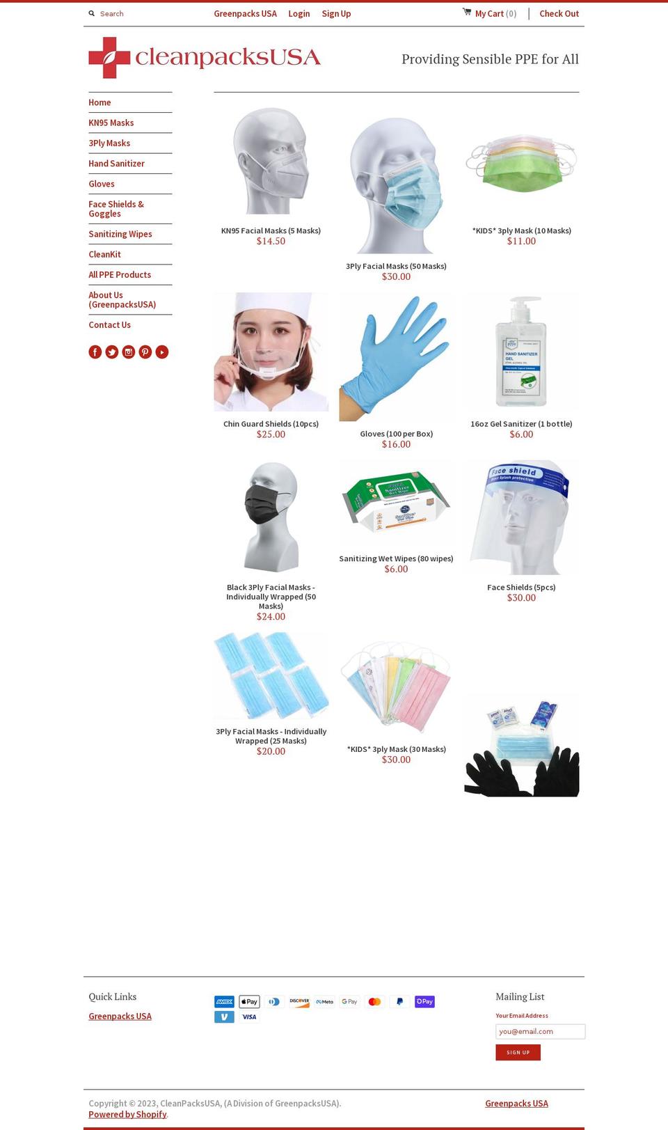 cleanpacksusa.com shopify website screenshot