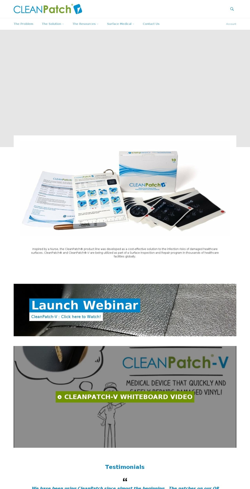 cleanpatch.us shopify website screenshot