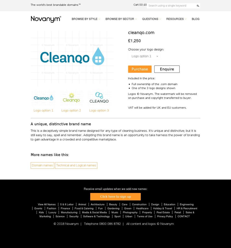 cleanqo.com — Shopify storefront screenshot