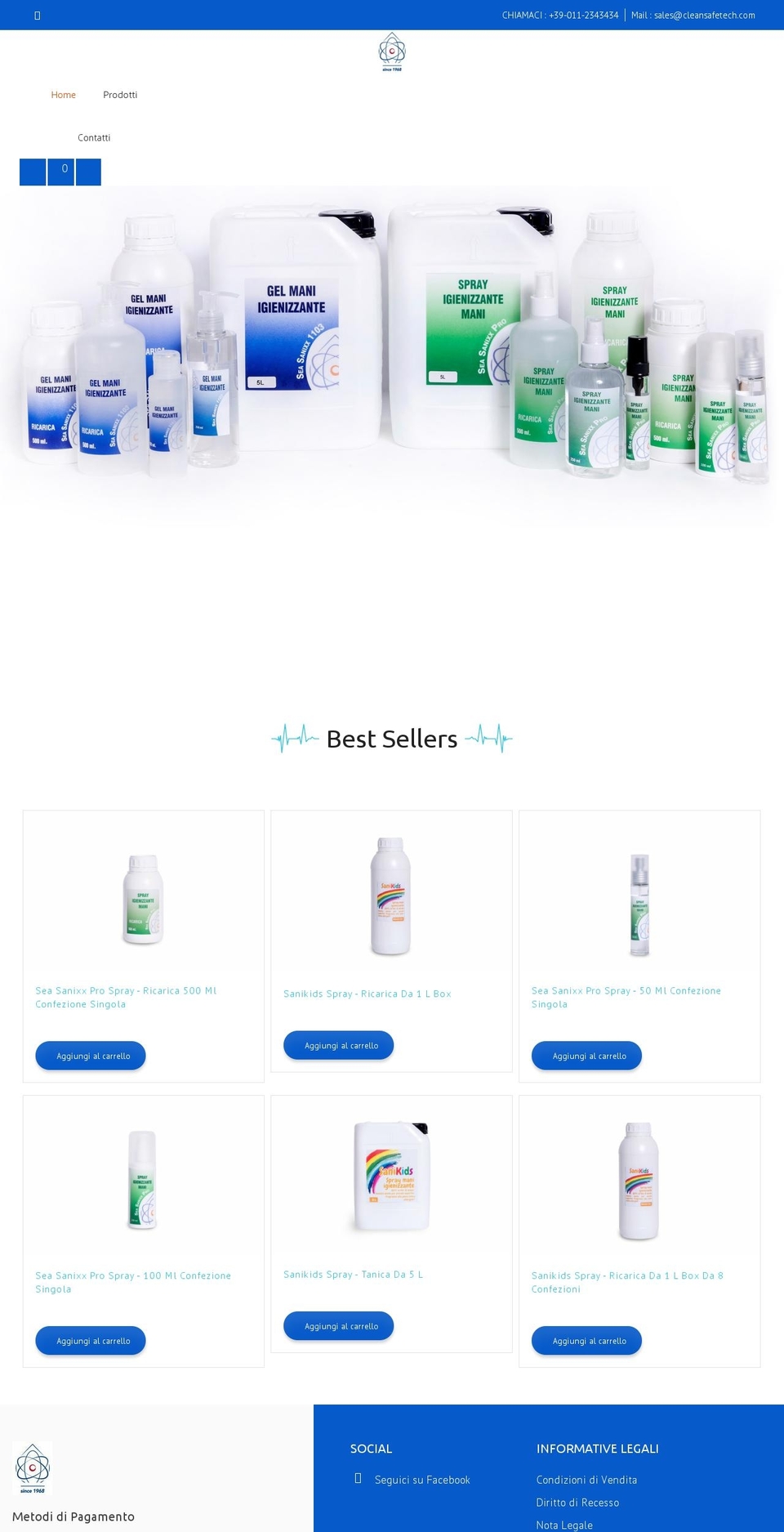 cleansafetech.com shopify website screenshot