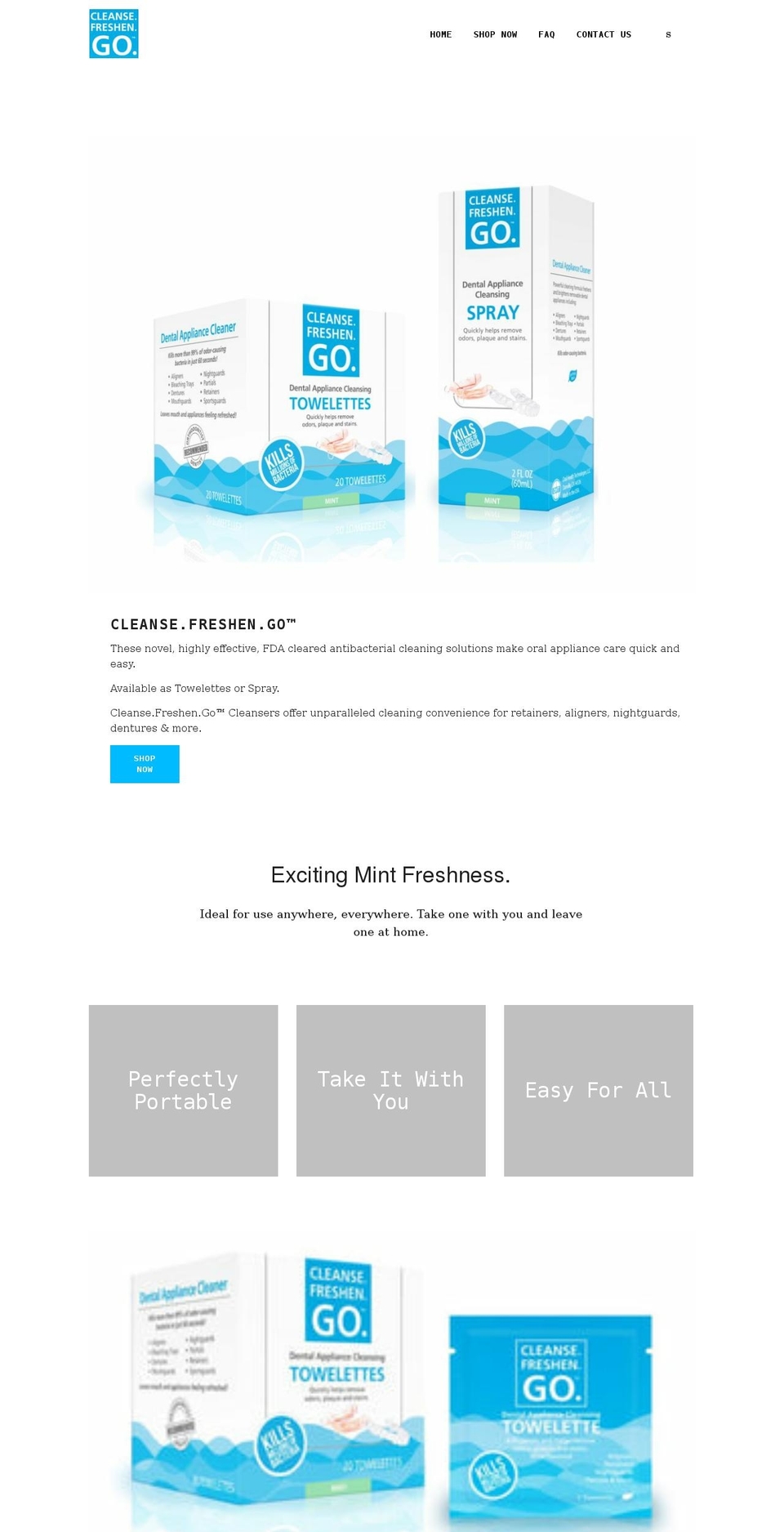 cleansefreshengo.com shopify website screenshot