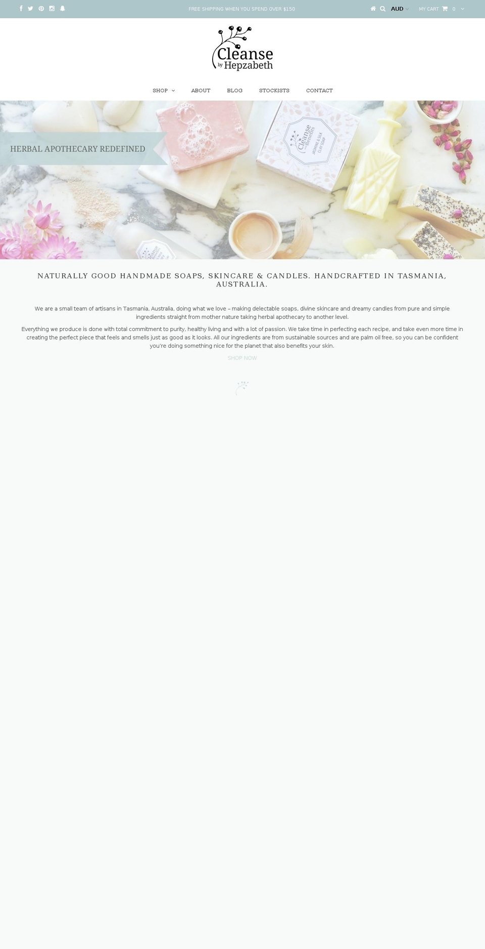 cleansewithbenefits.com — Shopify storefront screenshot