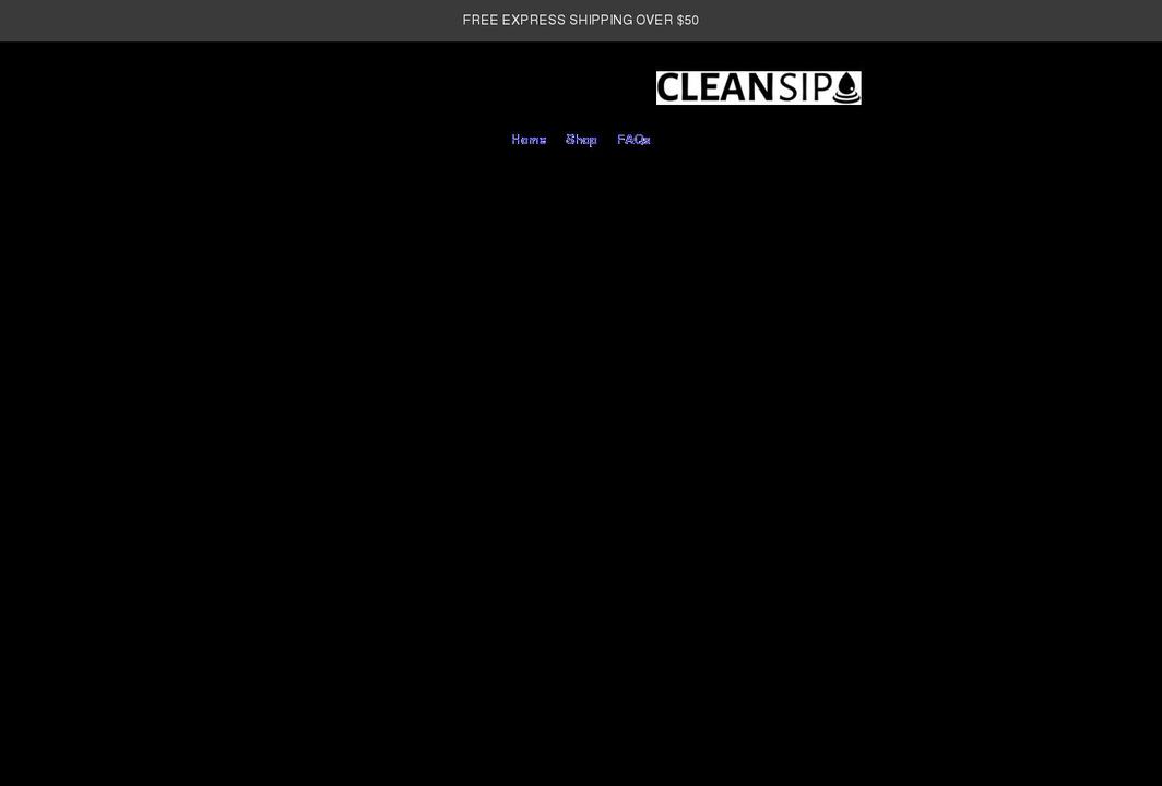 cleansip.com.au shopify website screenshot