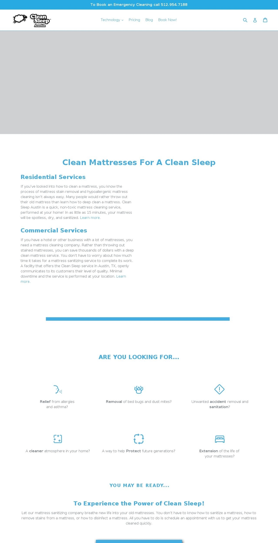 NEW Shopify theme site example cleansleepaustin.com
