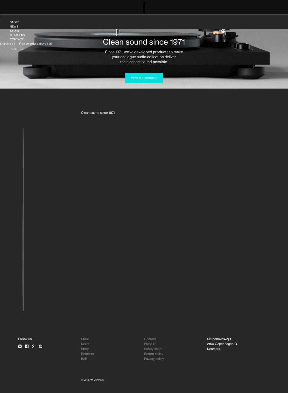 Live (Production) Theme Shopify theme site example cleansoundam.com