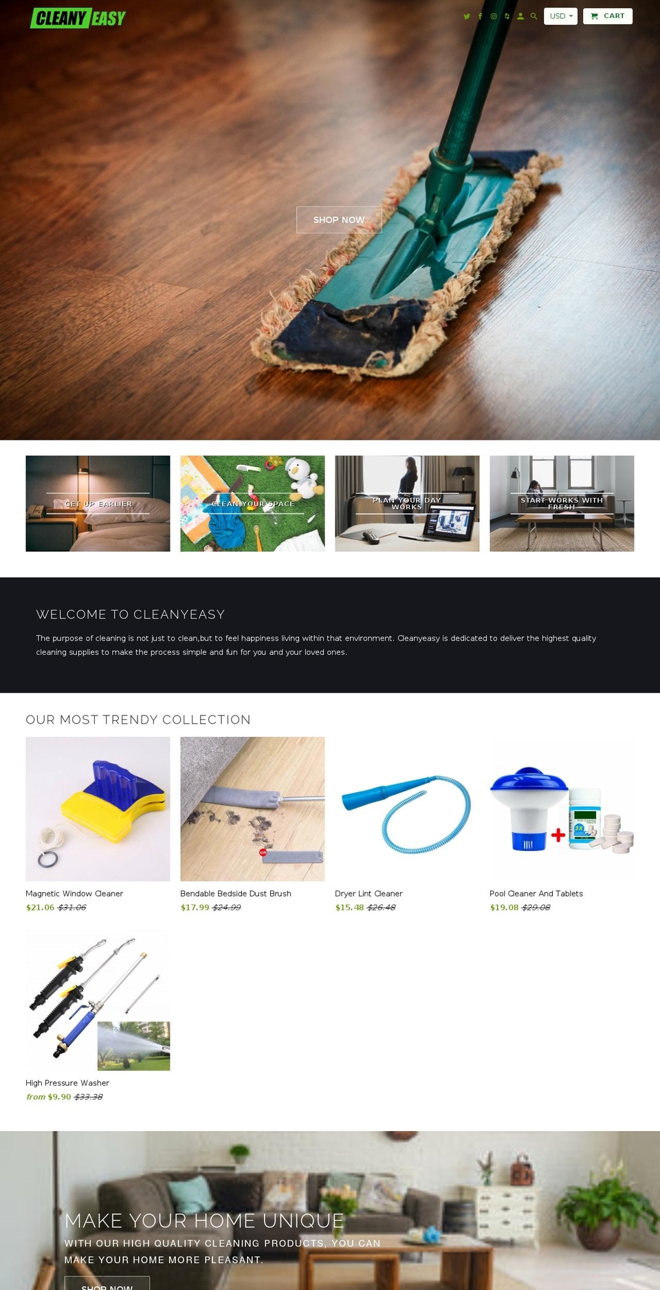 cleanyeasy.com shopify website screenshot