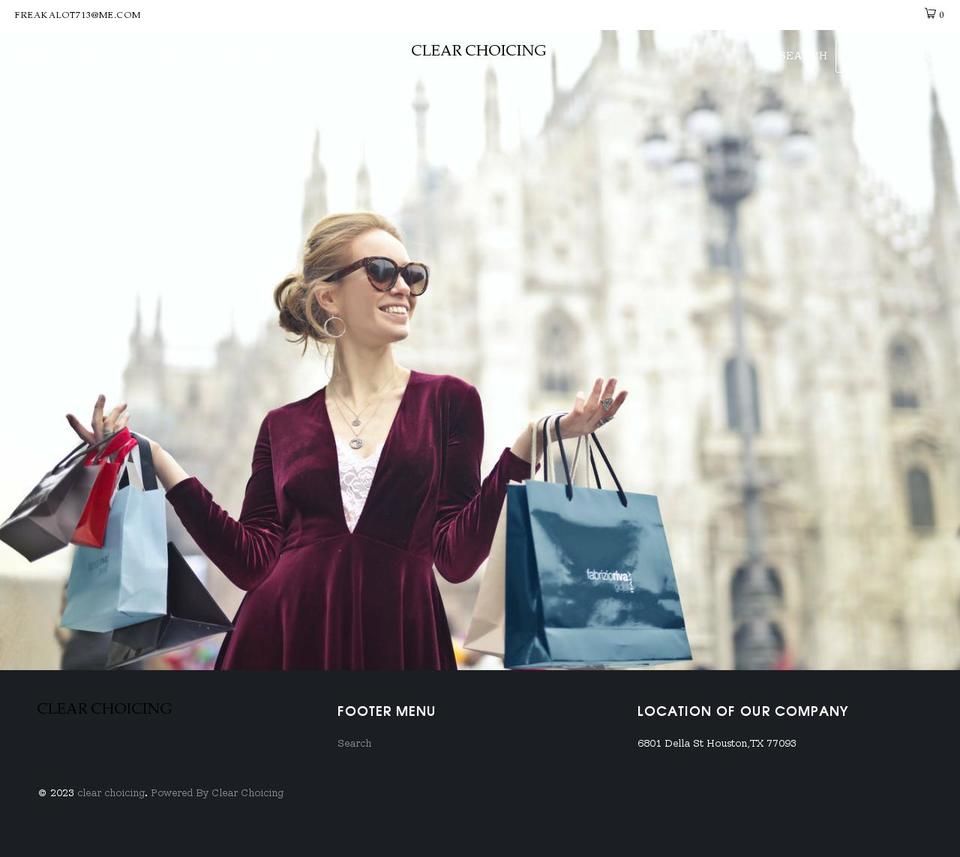 clear-choicing.myshopify.com shopify website screenshot