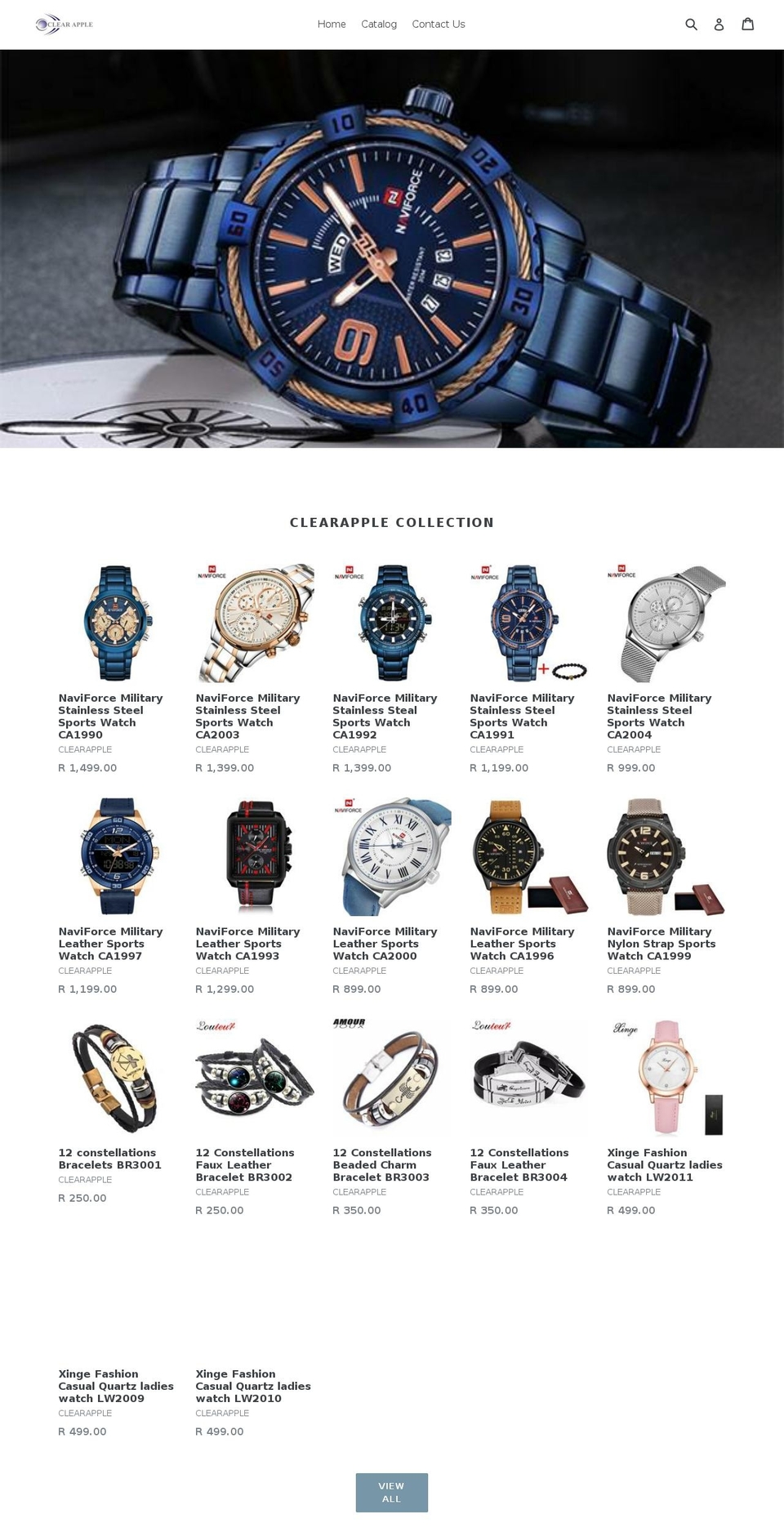 clearapple.net shopify website screenshot