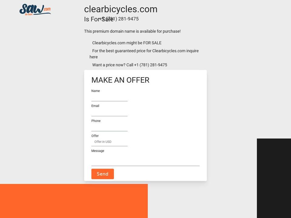 clearbicycles.com — Shopify storefront screenshot