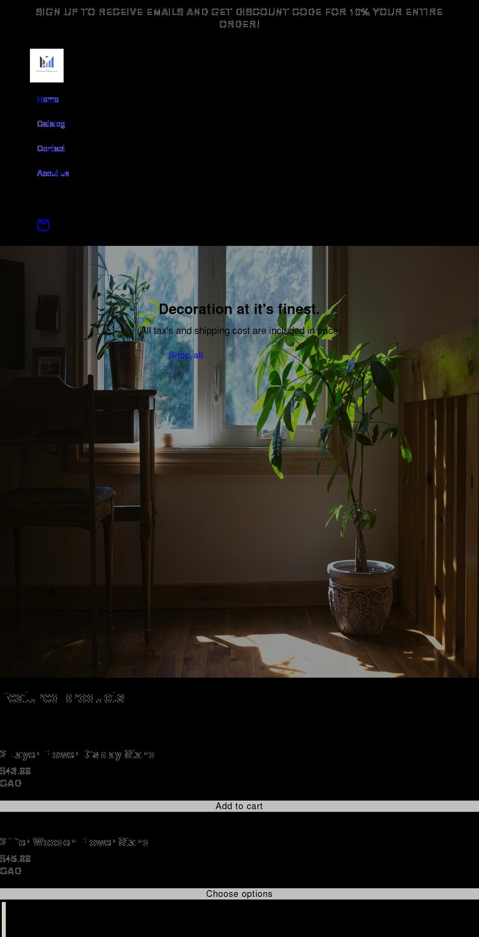 clearchoicemarket.com shopify website screenshot