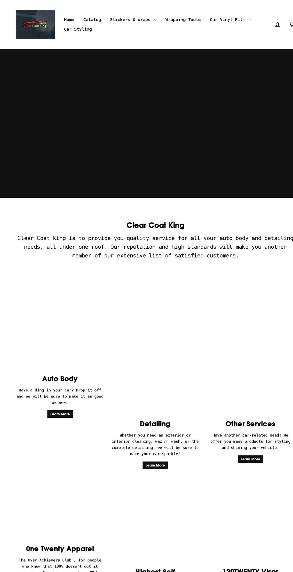 clearcoatking.com shopify website screenshot