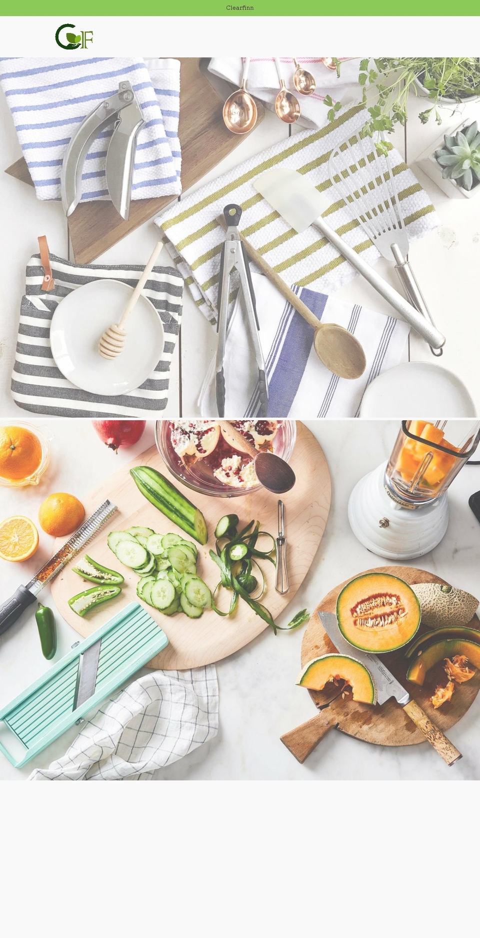 clearfinn.com shopify website screenshot