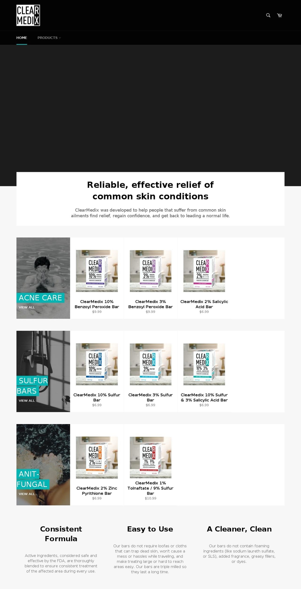 clearmedix.com — Shopify storefront screenshot