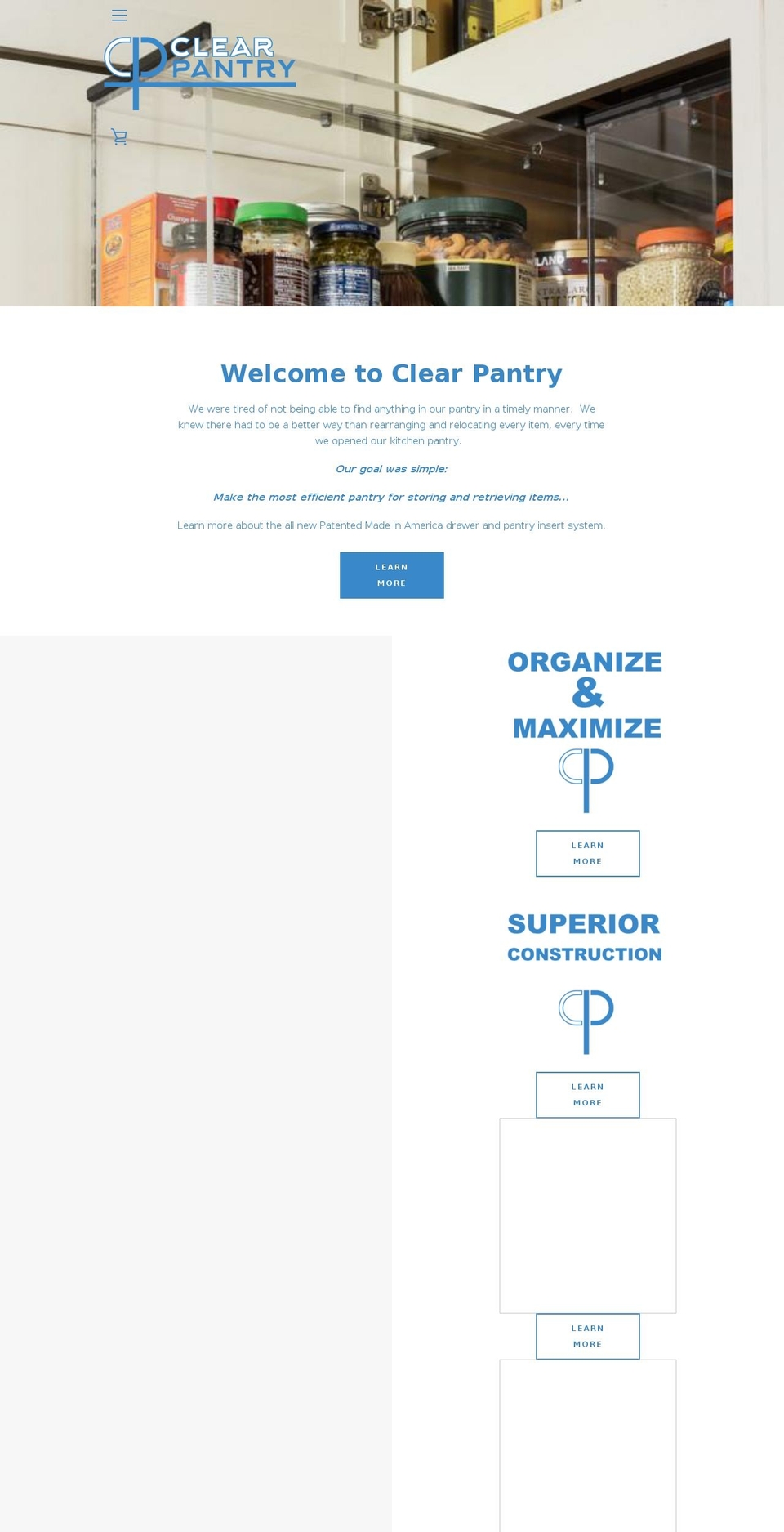clearpantry.com — Shopify storefront screenshot