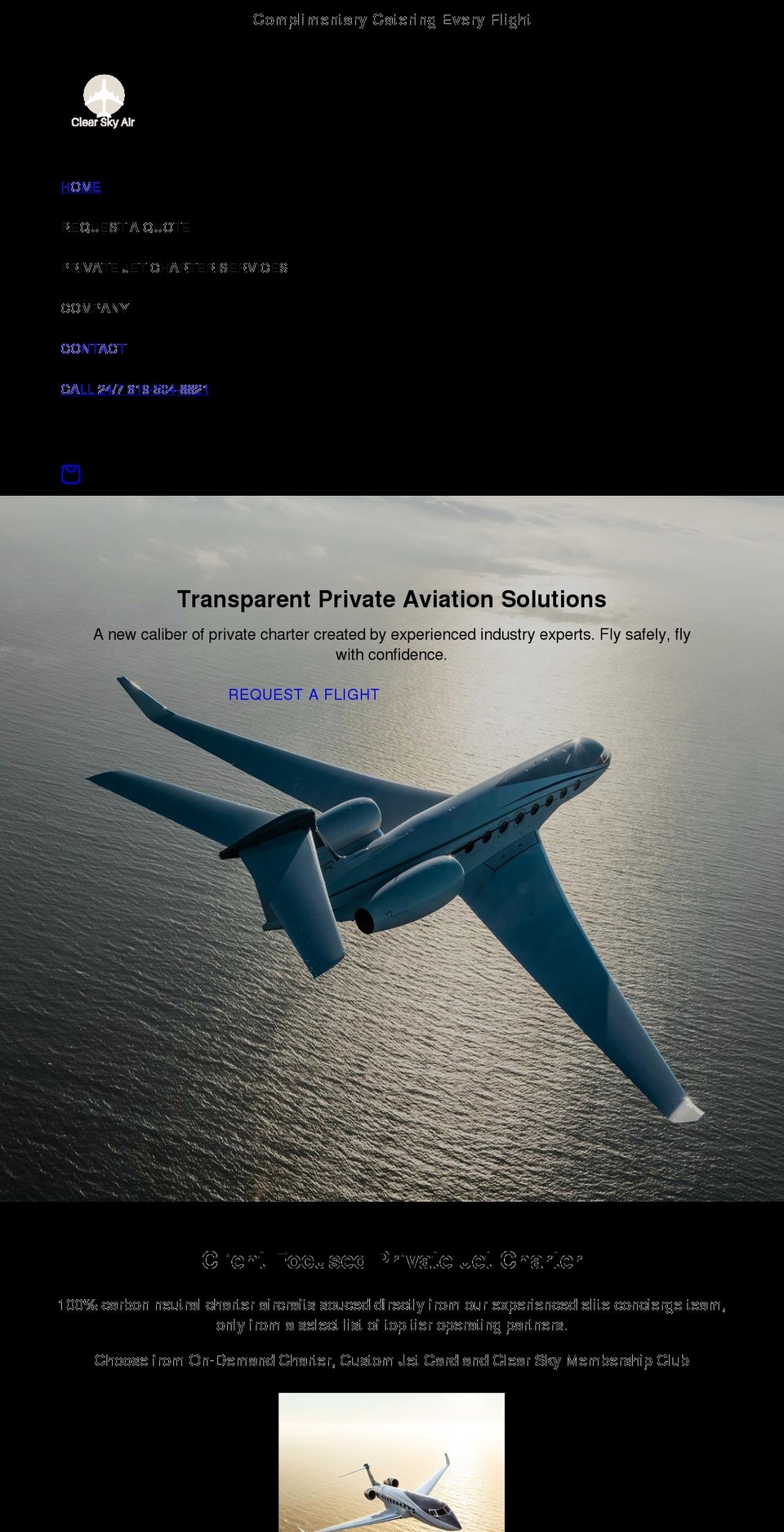 clearskyair.com shopify website screenshot