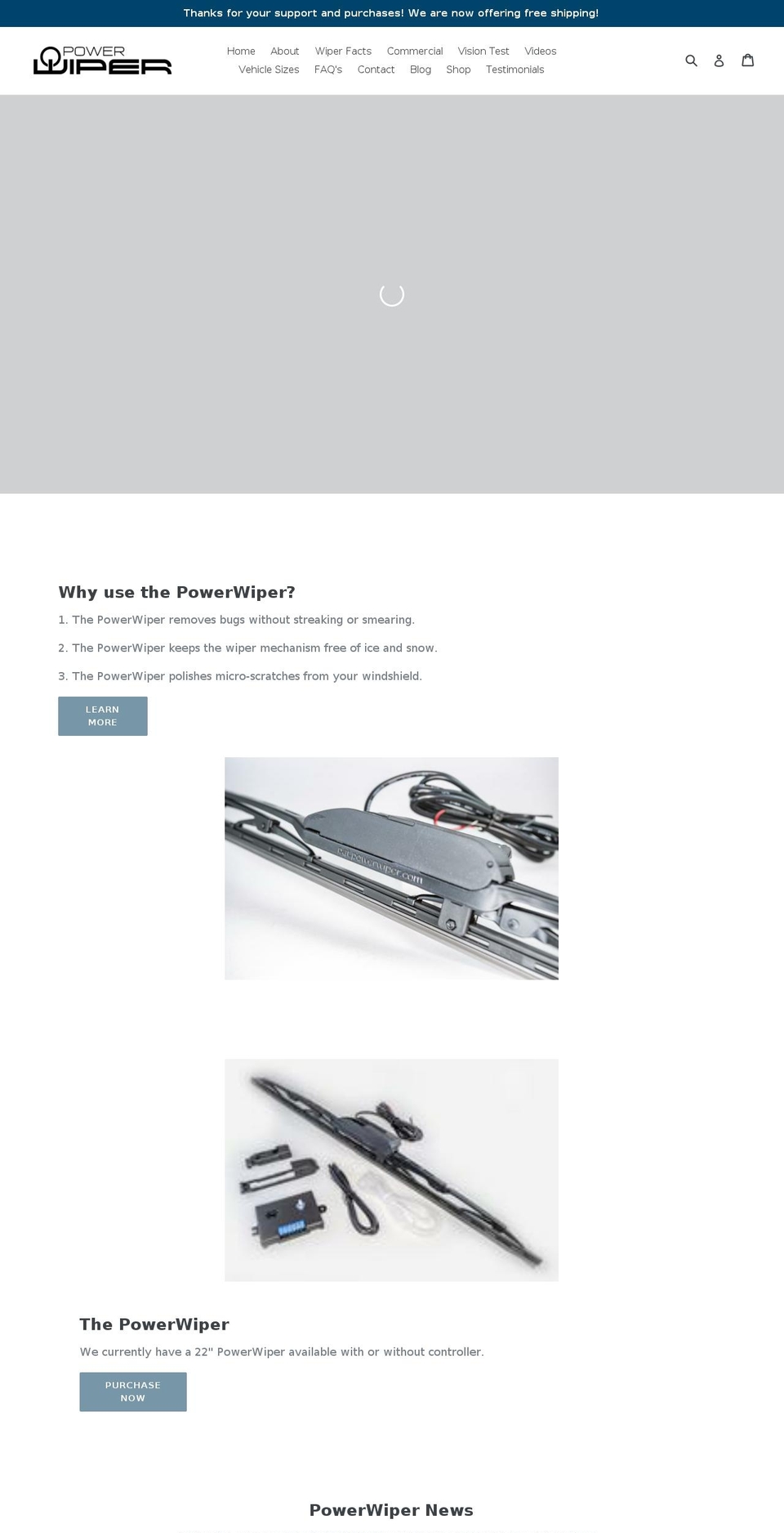 clearviewpowerblade.com — Shopify storefront screenshot